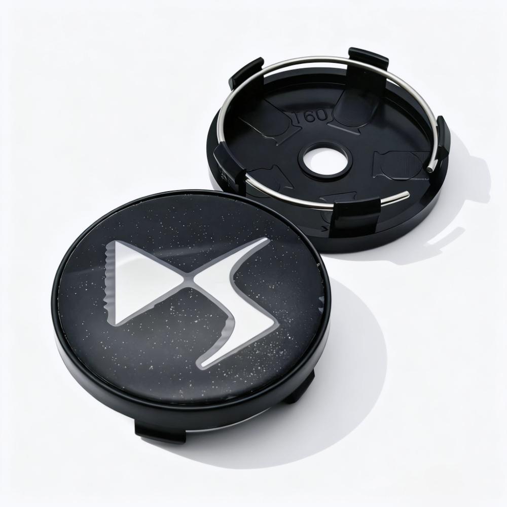 4 pezzi Emblema Logo DS Tappi Centrali Ruote Auto 60MM 56MM Mozzo Ruote Tappo Mozzo DS3 DS5 Coprimozzo Tappo Ruota Tappo Antipolvere Sostituzione Accessori Auto