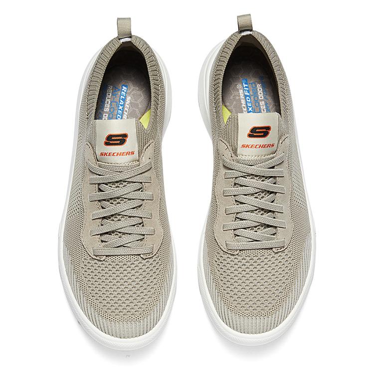 Skechers Tessuto a Rete Semplici Versatili Scarpe Casual Basse Sneakers da Uomo Grigio 210815-BGE