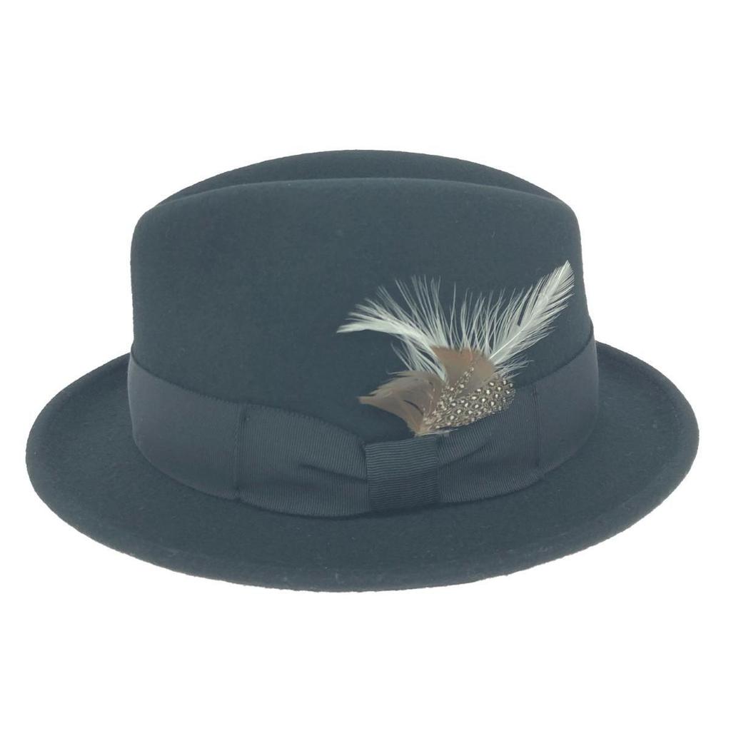 Used Stetson Folded Hat Wool Black Men's / 240001183960