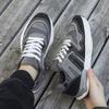 Fashion Mesh Upper Male Sports Shoes Gray Breathable Walking HikingTrekking Outdoor Size 9 Shoe in Promotion Gym Men's Casual Sneakers