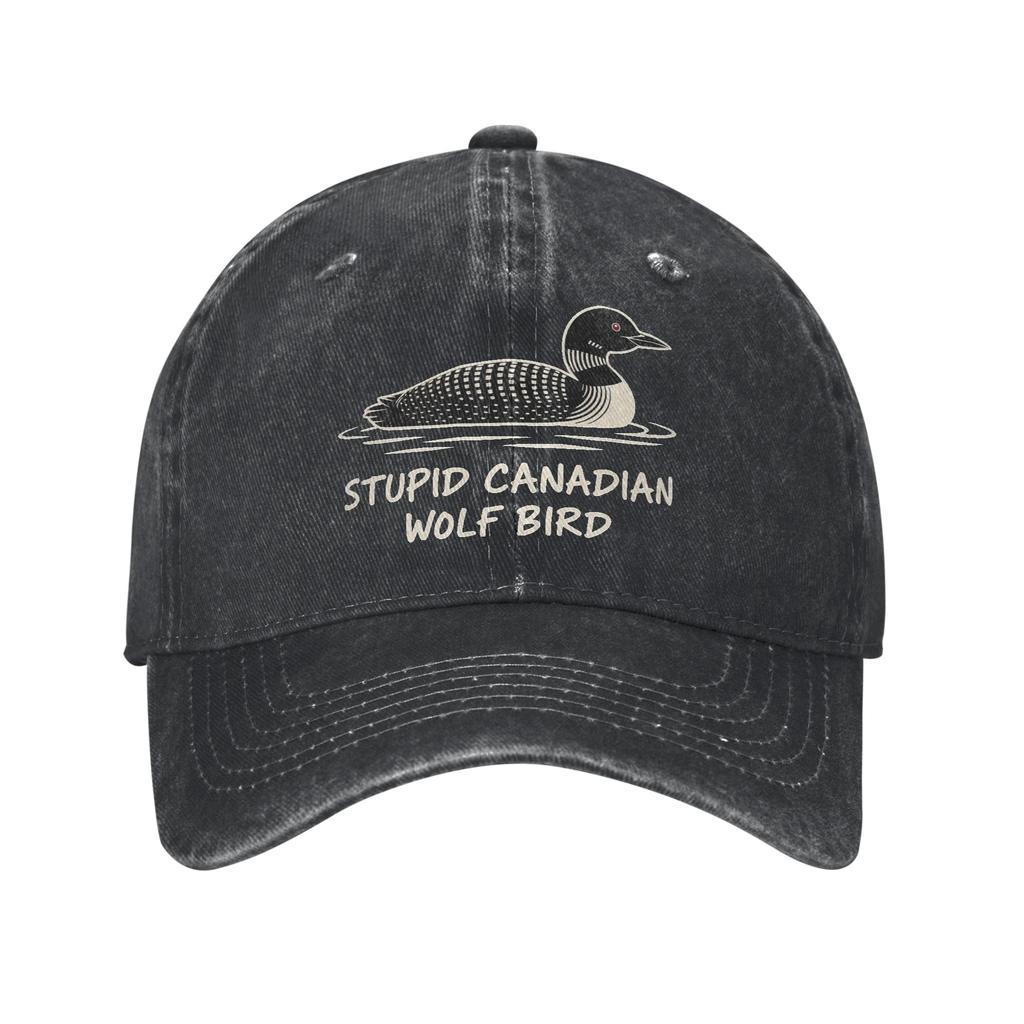Heated Rivalry Stupid Canadian Wolf Bird Print Cap For Unisex Cotton  Trucker Hat Daily Wear Baseball Cap Adjustable