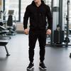 Set de trening pentru bărbați din 2 piese: Hanorac cu fermoar complet și pantaloni joggers - Costum casual pentru sală