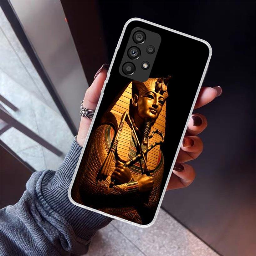 Egypt Nefertiti Anubis Ankh Pharaoh Phone Case For Samsung Galaxy A17 A16 A15 A14 A13 A57 A56 A55 A54 A53 A37 A36 A35 A34 A33 A2