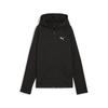 PUMA EVOSTRIPE Warm Hooded Black Jacket, Windproof, Fleece-Lined, Women's, 684217, Fall/Winter 2024, (01)