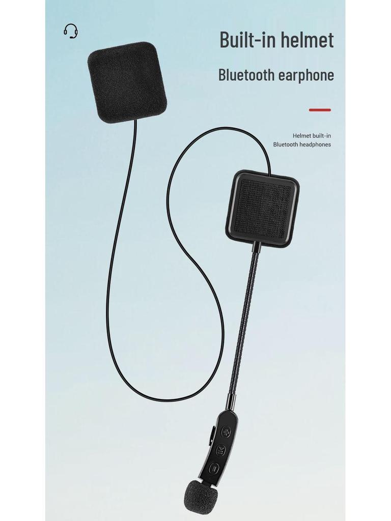 Bluetooth 5.3 Helmet Earphones: Waterproof, Noise-Cancelling, High-Volume Mic for Cross-Border Riding