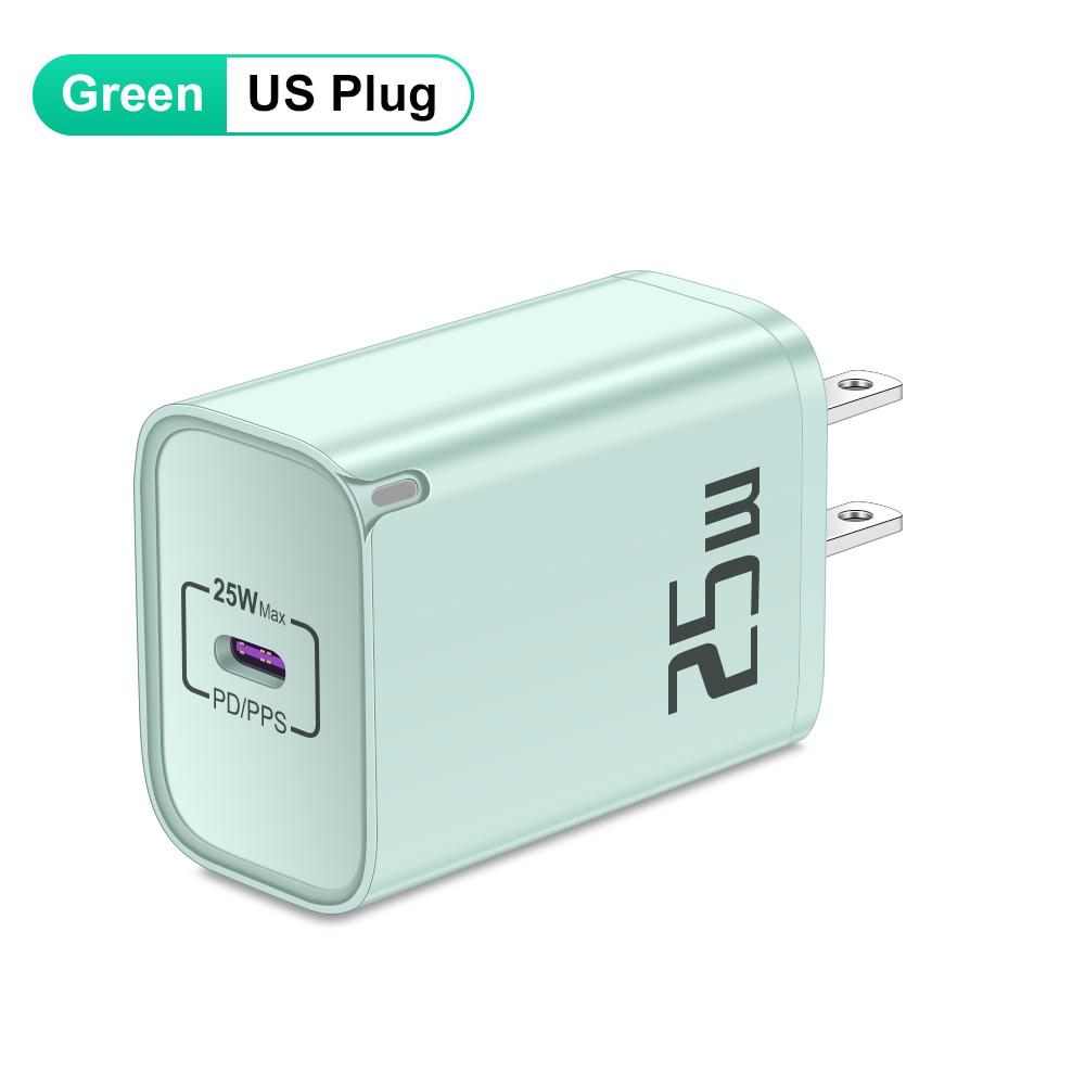 25W PD Charger Fast Charging Phone Charger Type C Quick Charge 3.0 Adapter For iPhone Samsung Xiaomi EU/US/UK Plug Wall Charger