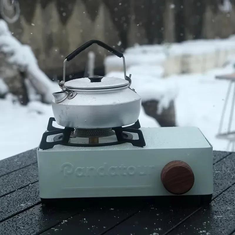 2000W Tragbarer Gaskocher Kartuschenkocher Outdoor Camping Kassettenkocher Brenner Picknick Grillen Kochen Karte Magnetkocher Gas Tan