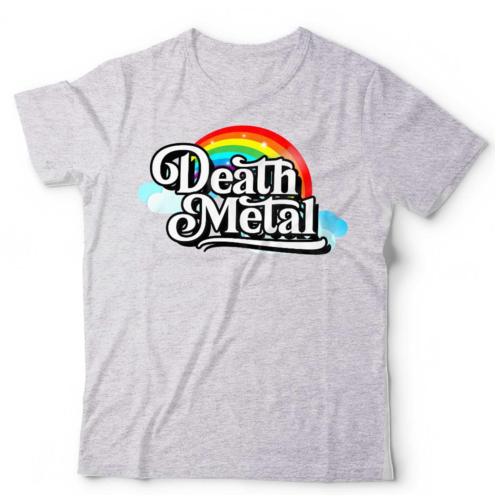Funny Death Metal Tshirt Unisex & Kids Cute Tee Festival Parody Rock Music Fan S разноцветный