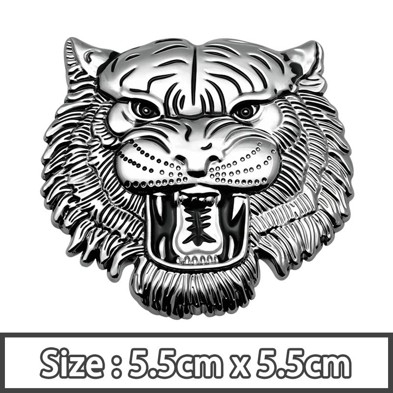 3D Metal Tiger Head Totem Emblem Car Rear Trunk Body Badge Stickers Decal Accessories