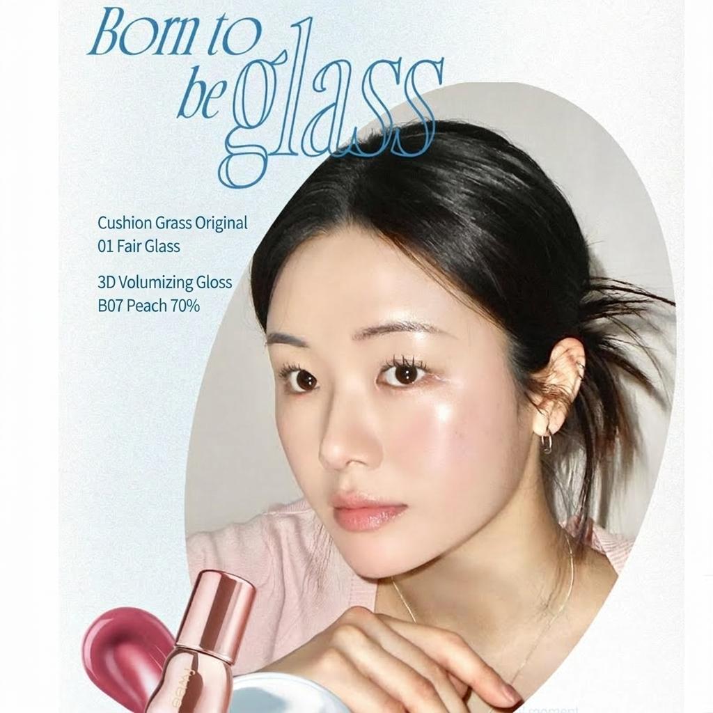 [fwee] Official Cushion Glass Original Set (13g + Refill + 2puff) - [K-BEAUTY] Ultimate Glass Skin Glow & 67% Essence Hydration