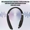 SX 991 Foldable Neck Hanging Type Telescopic Headset Wireless Bluetooth Earphone(Black)
