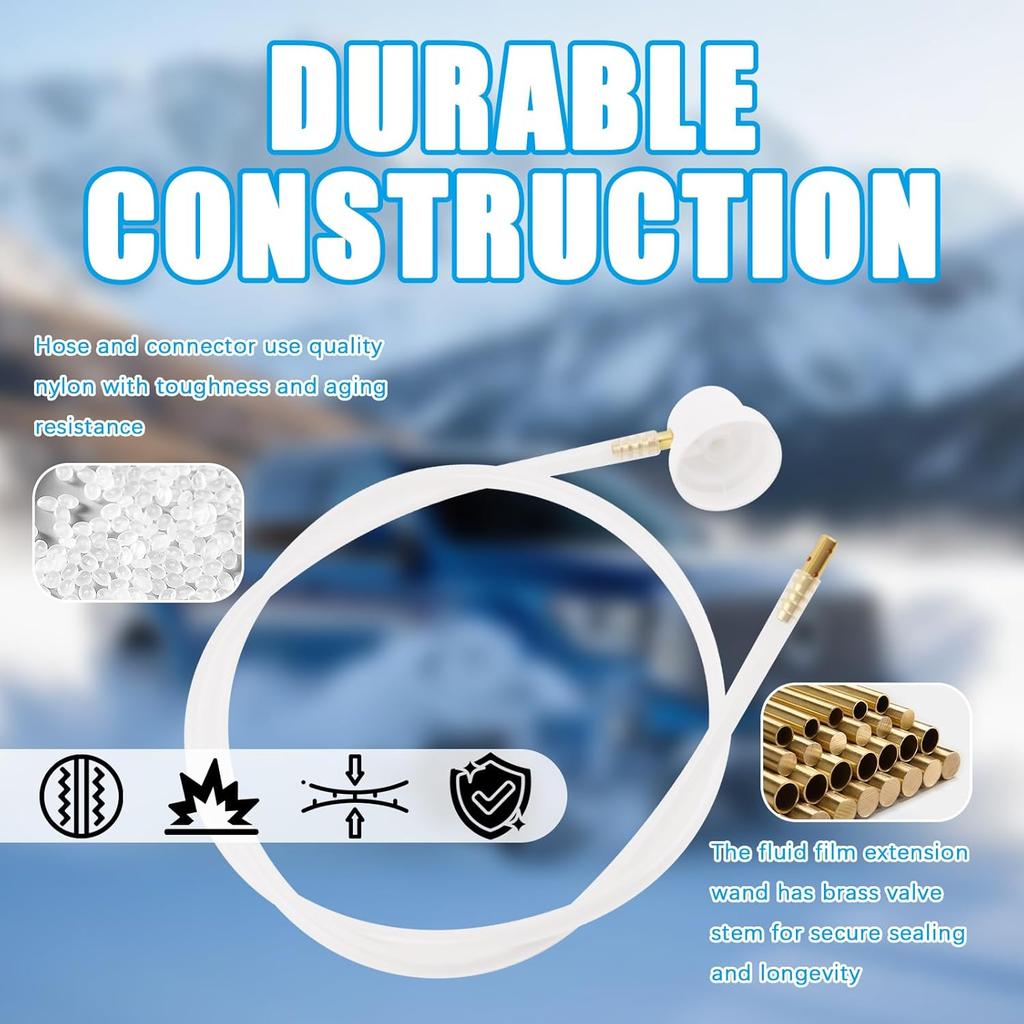 2PCS 23.62" Spray Can Nozzle Extension,360° Flexible Hose Fluid Film Extension Wand for Male Stem Spray Cans,Sprays Paint Nozzles for Cans Car Care