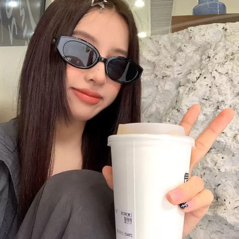 LOOKING4U NeoRetro 58049 Ugly Sunglasses C4 Black