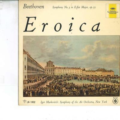 10inch Record BEETHOVEN IGOR MARKEVITCH SYMPHON  Eroica LG1052 DEUTSCHE GRAMMO  Japan Classical Used