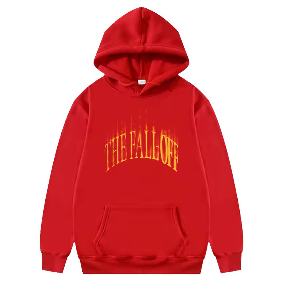

Дж. Худі з принтом у стилі хіп-хоп Cole J.Cole THE FALL OFF Графічні Худі Вуличний Стиль Мода Чоловіки Жінки Пуловери Повсякденні XL червоний