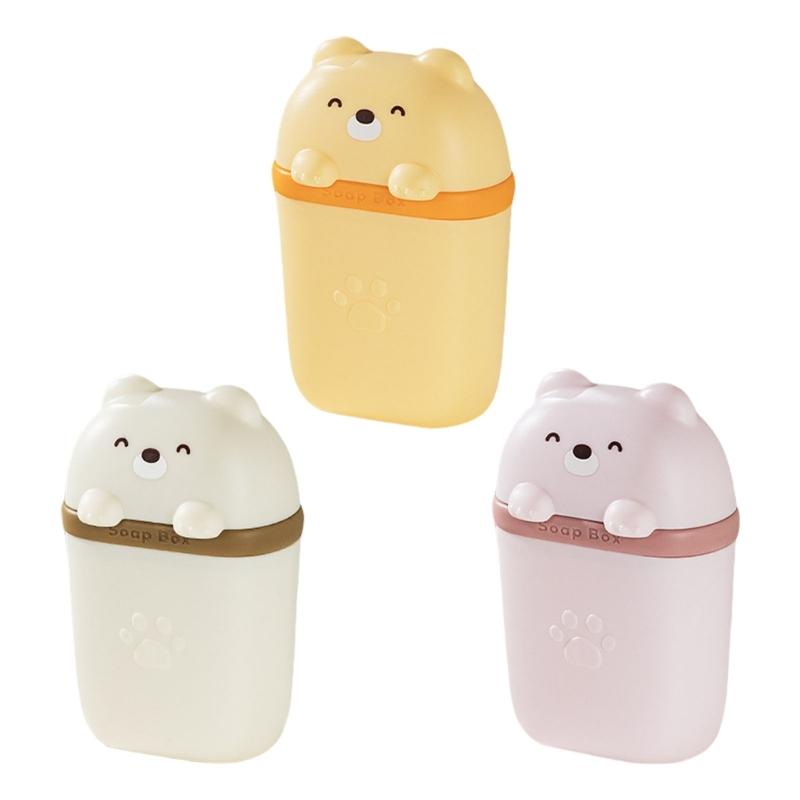 Drips Drying Soap Case With Secure Lid Portable Soap Box For Business Trip Family Travel Camping Bathroom Essential