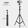 Floor-Standing Multifunctional Phone Holder with Fill Light for Live Streaming and Beauty Enhancement