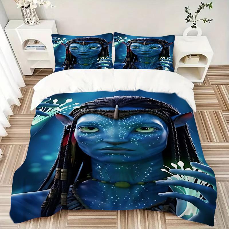 Avatar World Print 3Pcs Bedding Setduvet Cover With 2 Bedropillowcase Home Birthday Gift