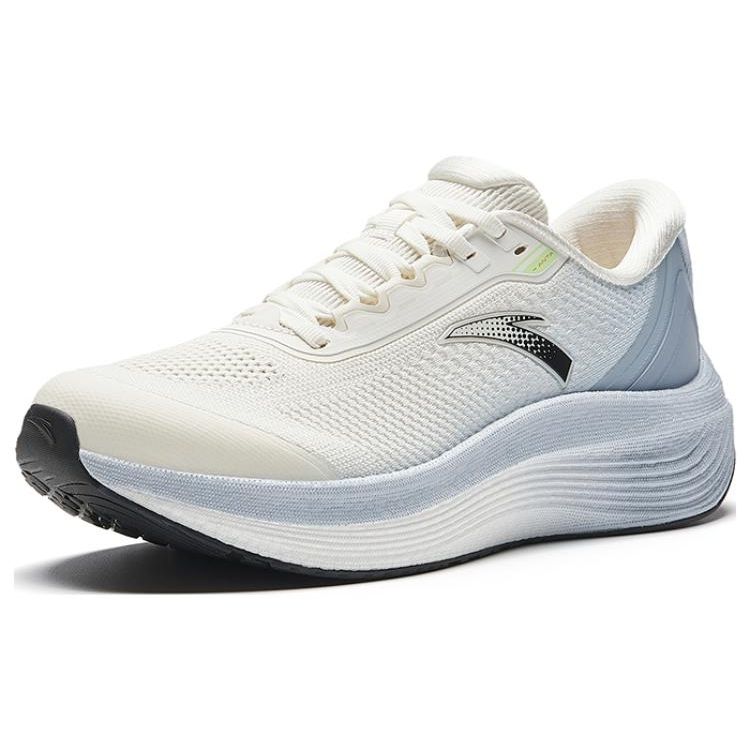 Anta Wanghai Shock Absorption Non-Slip Wear-Resistant Low-Top Nitrogen Technology Running Shoes Women sneaker White Blue 922335585-3
