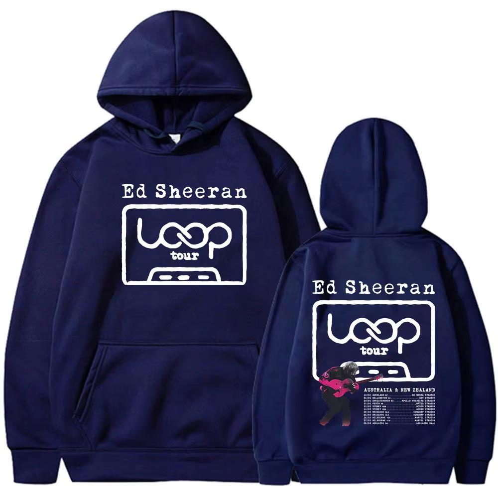 Ed Sheeran Loop Tour Australien Neuseeland Tour Merch Hoodie Herren Damen Mode Übergroße Kapuzenpullover Fan Geschenke