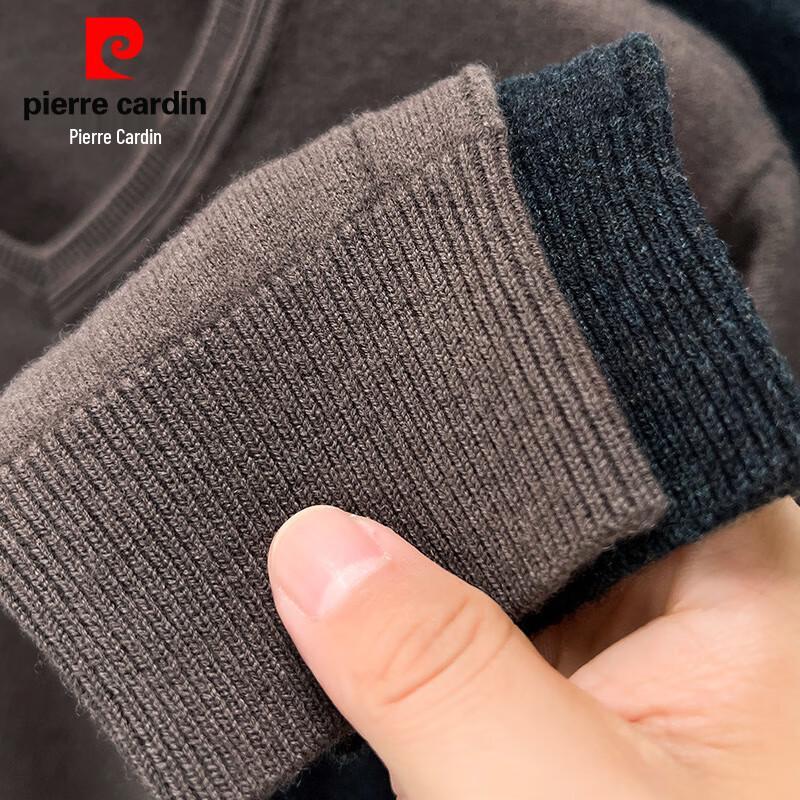 Pierre Cardin Men's V-Neck 100% Pure Wool Sweater