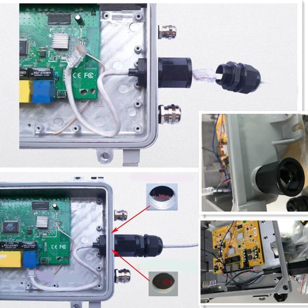Waterproof RJ45 Connector Male To Female M20 Panel Mount Adapter Universal Ethernet LAN Cable Outdoor Network Equipment