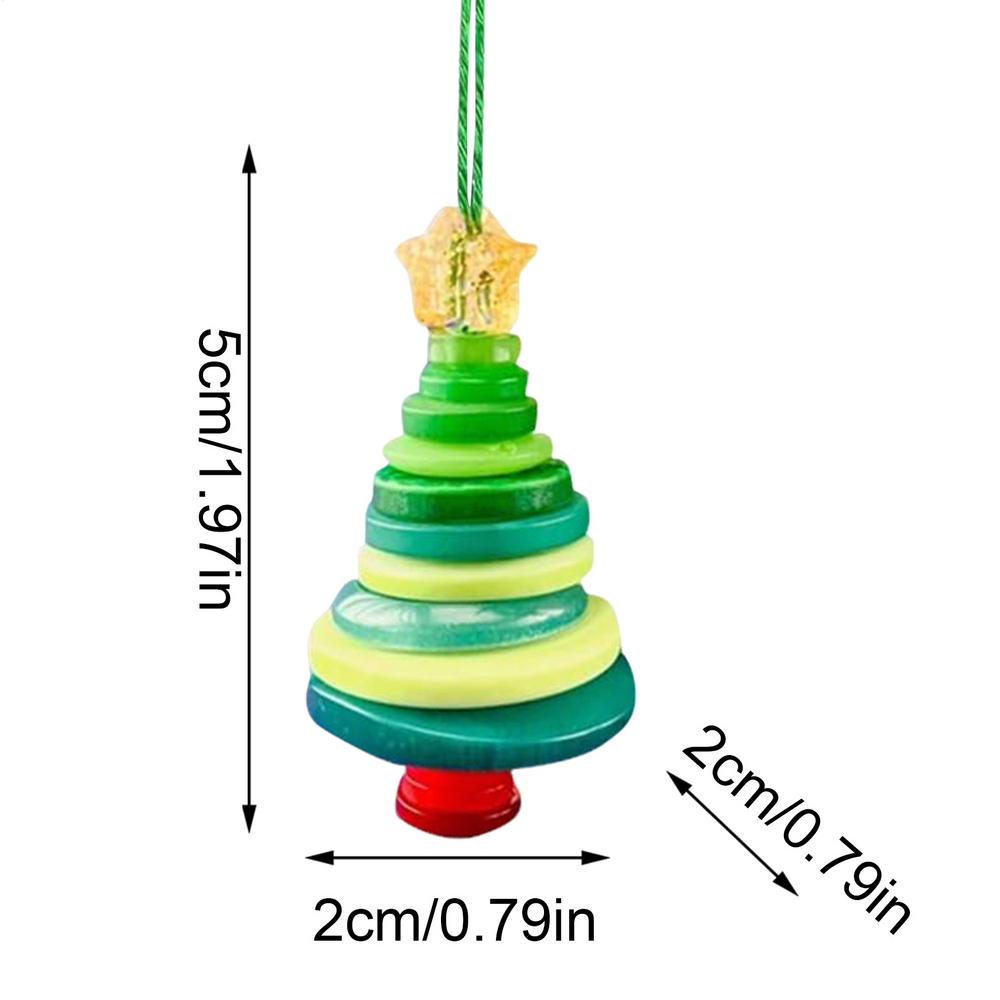 Button Christmas Tree Ornament Kits Hangable Santa Angel Snowman Christmas Tree Pendant Pendant Charm Decoration Craft Making