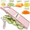Adjustable Mandoline Slicer 5 in 1 Julienne Shredder Multi Function Vegetable Peeler  Kitchen