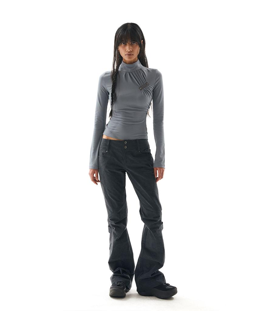 Dipeuleontiseu Gathered Mesh Top (Ms)