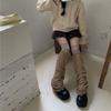 Campus Style Leg Warmers Gothic Ruffle Long Socks Leggings Gaiters Autumn Winter Flare Cuffs Ankle Heaps Socks