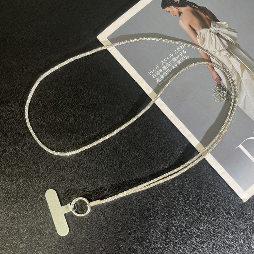 Bling Bling Phone Anti-lost Rope Crystal Hanging Cord Phone Case Chain Straps  Phone Accessories