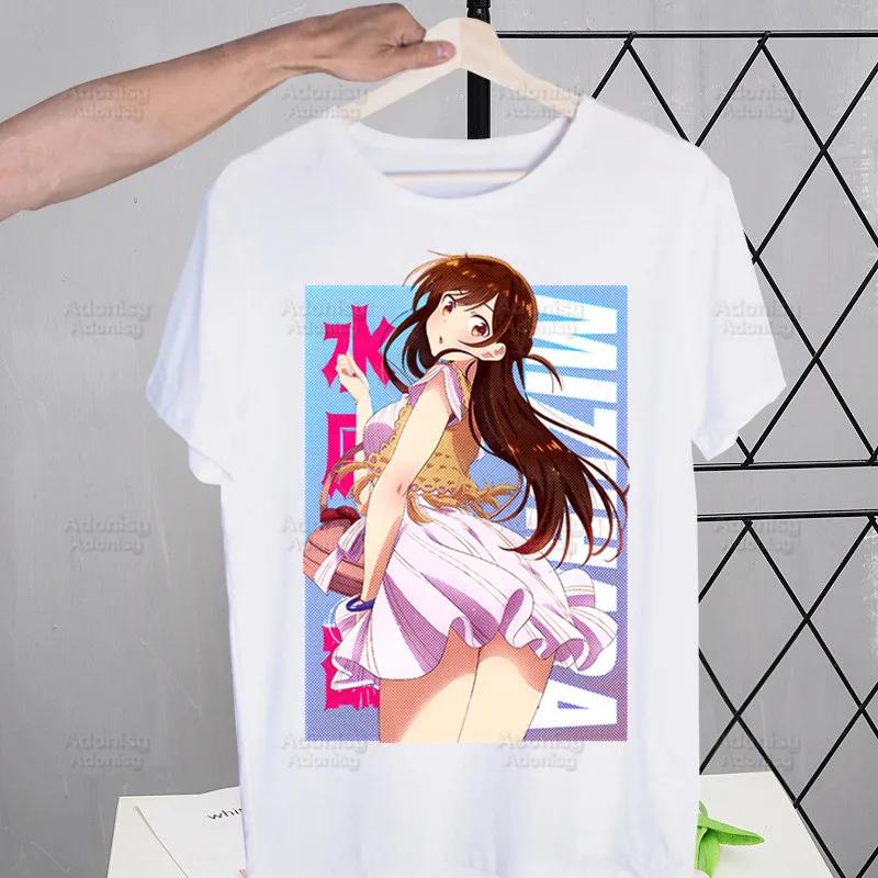 Rent A Girlfriend Chizuru Mizuhara T-shirts Funny Hip Hop Summer Women  Men Tshirts Streetwear Ulzzang Harajuku T-Shirt Shirt