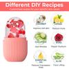 Ice Roller for Face Silicone Face Lifting Contouring Tools Ice Cube Roller Neck Eye Facial Massager Beauty Skin Care Reusable