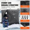 Portable Ice Shelter, 1-2 Person Pop-Up Ice Fishing Tent, 24 Square Feet Fishable Area, Ice Shanty for Winter Fishing, Waterproof Oxford Ice Cube with