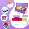 20Pcs Knit Blockers Pins Kit, Knit Blocking Combs for Crochet Knitting Blocking Board Mats, Crochet Blocking Pins for Crochet Projects Sewing Lace
