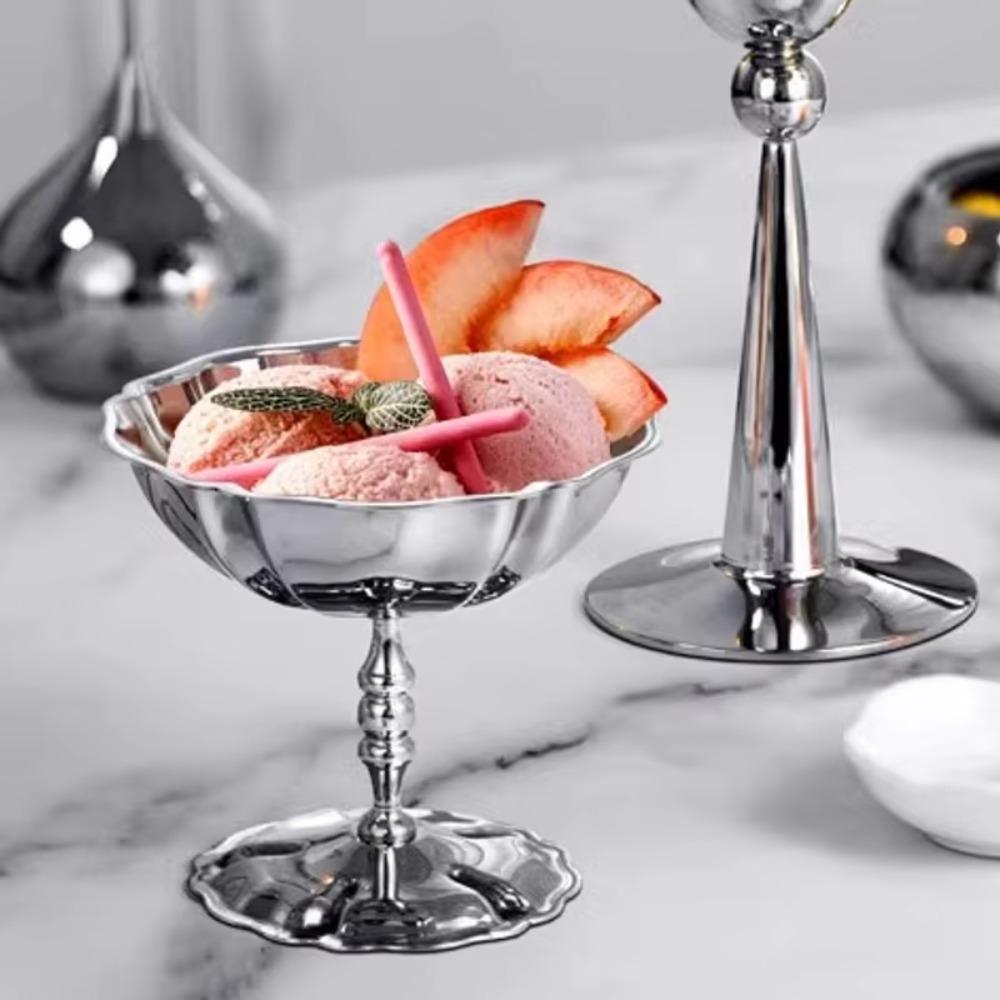 Anti-rust Pudding Cup Unbreakable Dessert Goblet Ice Cream Bowl Smoothie Cup Afternoon Tea