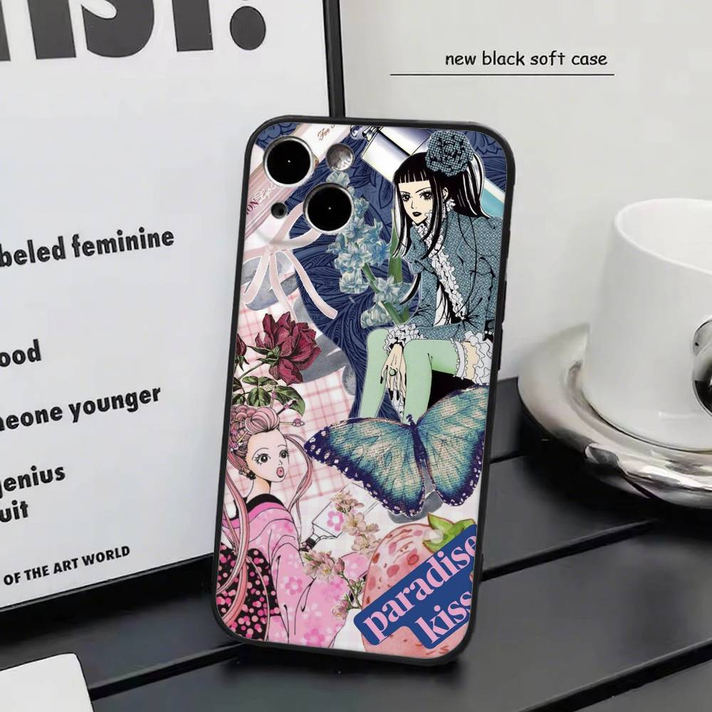 Retro Anime P-paradise Kiss Phone Case Silicone Soft For IPhone 17 Air 16 15 14 13 12 11 Plus Pro Max Plus