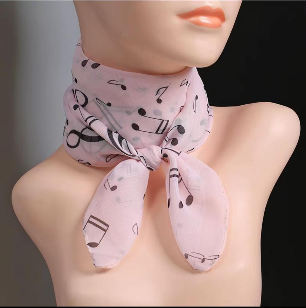 Spring and Autumn Women's Printed Square Scarf Printed Silk Scarf Square Scarf Sunscreen Scarf
