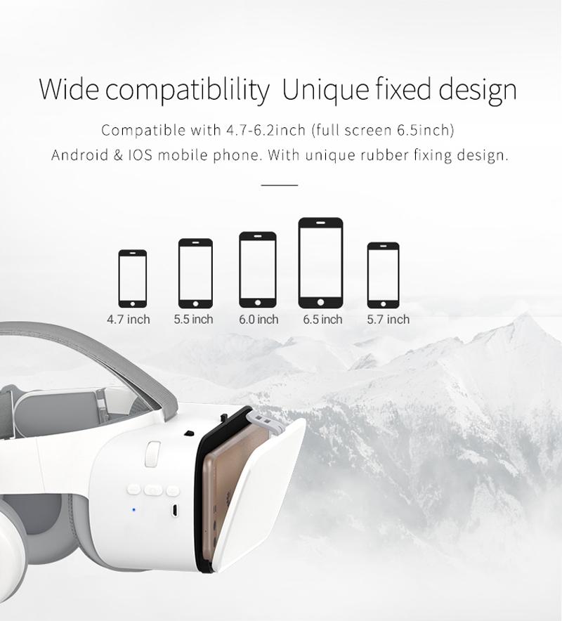 Bobo Vr Bobovr Z6 Ochelari de realitate virtuală Dispozitive căști Bluetooth Viar Cască Lentile 3d Ochelari de protecție pentru smartphone-uri Smart Phone Vear