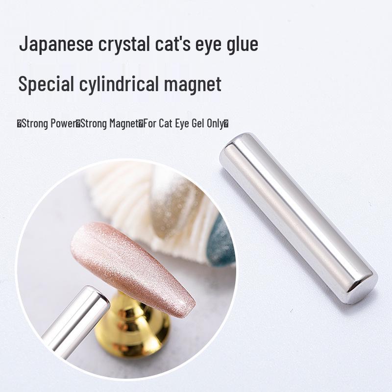 Fancy Cat Eye Nail Polish Gel with Strong Cylindrical Magnet and Moonstone Style