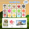 Custom 100PCS 2025 Magnetic Building Blocks. Vibrant colors, free building, enhances STEM & play skills. Perfect holiday gift.