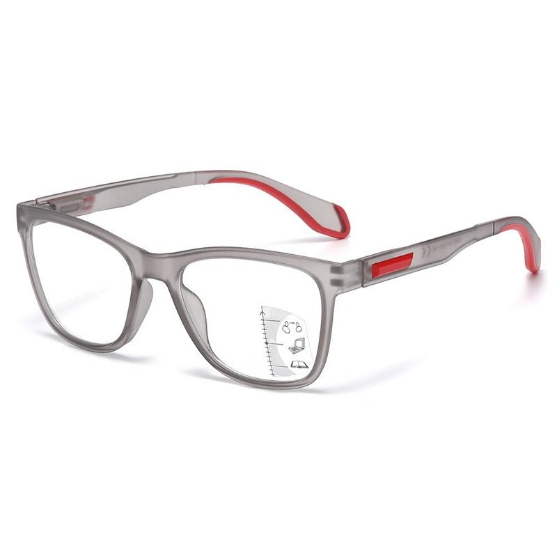 Men's Business Progressive Multifocal Presbyopia Glasses Unisex Anti Blue Ray Progressive Reading Glasses of View Far and Close