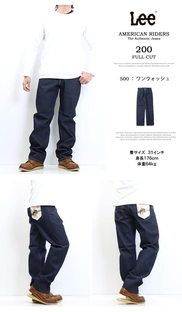 Lee Jeans AMERICAN RIDERS 200 Denim Pants Loose Navy Men's