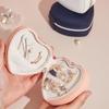 Universal Jewelry Organizer Display Travel Jewelry Case Boxes Portable Jewelry Box Heart Sahpe Leather Storage Zipper JewelersFashion Jewelry
