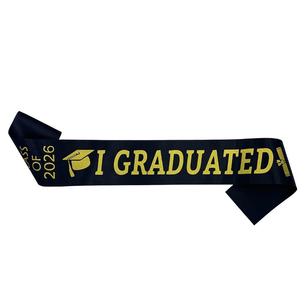 I Graduated Graduation Stole Sash Happy Graduation Graduation Gown Scarf Honor Stole  Graduation