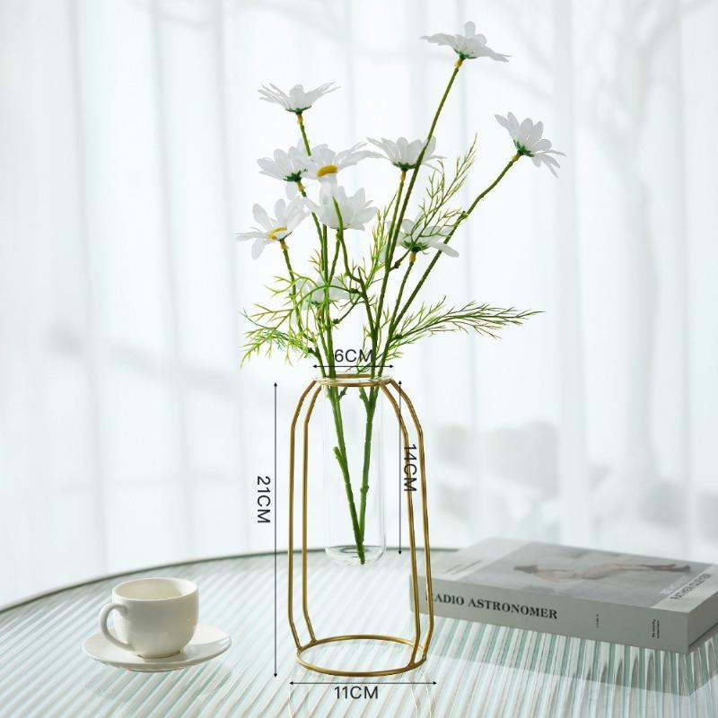 Home Decorations: Living Room Desktop Flower Arranger Table Dried Flowers Artificial Flower Vase