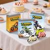 110pcs Motocross Birthday Party Favors Set - Dirtbike Birthday Goodie Bag Slap Bracelets Stampers Stickers Etc Motorcycle Party Favors