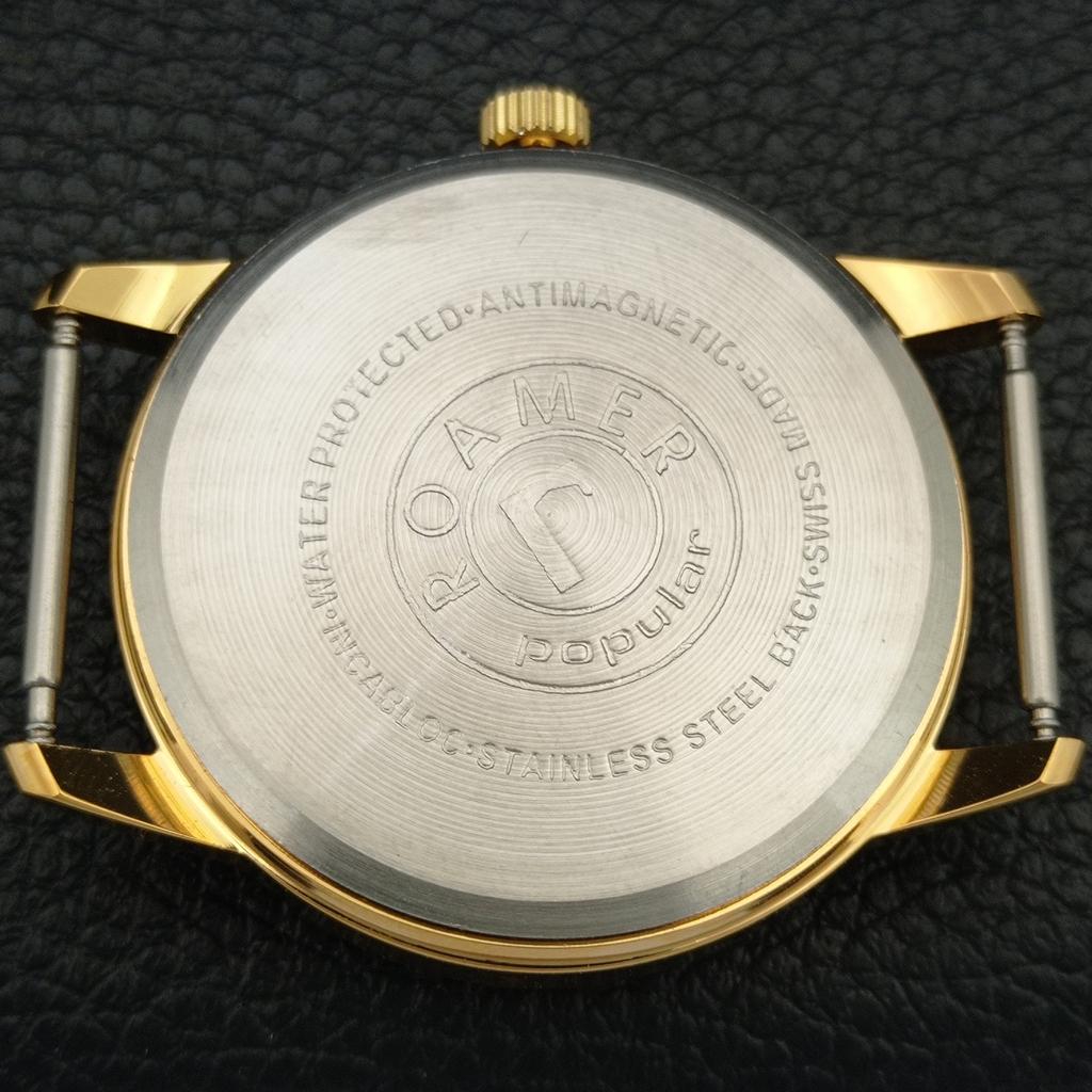 HAND-WINDING SWISS MENS REFURBISHED VINTAGE WHITE COLOR DIAL WATCH a707354-1