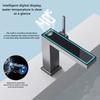Grifo para Lavabo de Baño LCD Digital Mezclador para Fregadero Agujero Único Montaje en Cubierta Grifo Mezclador para Lavabo Baño de Lujo