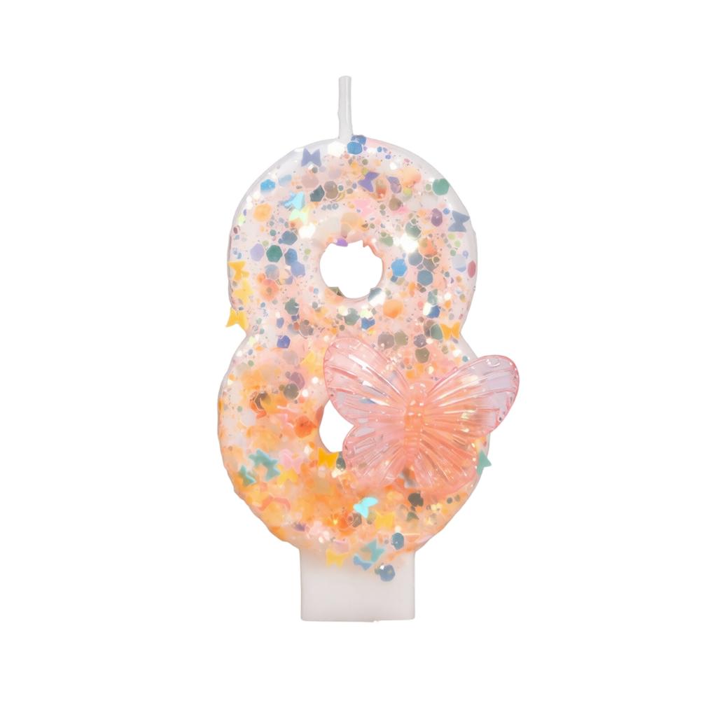Birthday Number Candles 0-9 Decoration with for Birthday Party Topper
